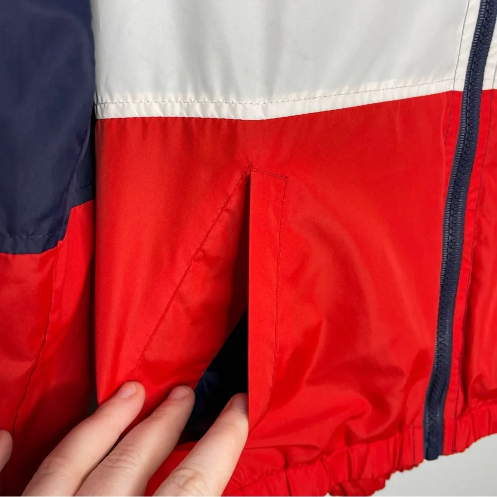 U.S. Polo‎ Assn. Vintage Windbreaker Hood Zip Front (Small)